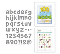 Spellbinders Pooh's Alphabet, Numbers & More Troqueles grabados de la colección SSay Cheese Classic Pooh en colaboración con Simple Stories
