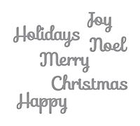 Spellbinders S2 - 118 - Producto para Repujado, D-Lites - Plantilla, Vacaciones Sentimientos