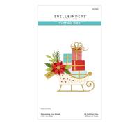 Spellbinders S4-1358 Delivering Joy Sleigh - Troqueles grabados de The Handmade Holidays Collection