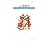 Spellbinders S4-1366 Poinsettia - Troqueles grabados en aerosol de The Home for The Holidays Collection