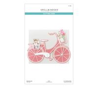 Spellbinders S7-246 Big Bicycle - Troqueles grabados de la colección Bibi's Cats and Pugs de Bibi Cameron