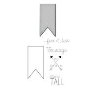Spellbinders Sello y Die Set-Fearless, Otros, Multicolor