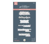 Spellbinders Summer Solstice Garden Sentiments BetterPress - Juego de platos y troqueles de The Summer Solstice Garden Collection de Susan Tierney-Cockburn