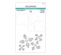 Spellbinders Susan Tierney-Cockburn - Juego de sellos y troqueles transparentes ornamentales de repollo y col rizada de The Snow Garden Collection