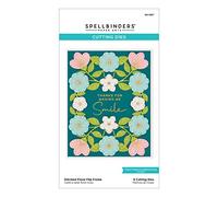 Spellbinders Troqueles grabados con marco floral cosido de The Stylish Ovalals Collection, metal, uno