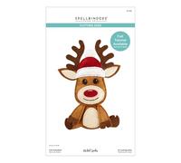 Spellbinders Troqueles grabados con renos de The Felt Stitch & Create Collection de Nicole Spohr, metal, uno