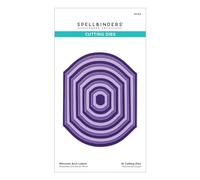 Spellbinders Troqueles grabados de The Mirrored Arch Collection, metal, uno