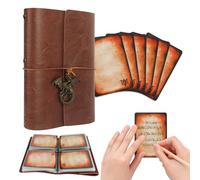 Spellbook - Soporte para tarjetas DND RPG de bolsillo para libro de hechizos y tarjetas de referencia, Tome of Recollection TTRPG Accesorios de juego para mazmorras y dragones principiantes