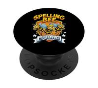 Spelling Bee Squad Cute Bees School Competition Team PopSockets PopGrip Adhesivo