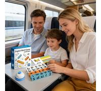 Spelling Games | Matching English Word Learning Toy | Alphabet Blocks Flash Card Set for Kids Ages 3+ Preschool Kindergarten Classroom Home Travel Birthday Educational Gift