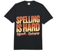Spelling Is Hard Juegos de Palabras de gramática Inglesa - Comfort Colors Adult Heavyweight T-Shirt