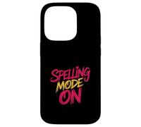 Spelling Mode On Competitive Tournament School Fun |- Carcasa para iPhone 14 Pro