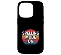 Spelling Mode On Competitive Tournament School Fun --- Carcasa para iPhone 14 Pro