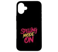 Spelling Mode On Competitive Tournament School Fun |- Carcasa para iPhone 16 Plus