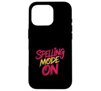 Spelling Mode On Competitive Tournament School Fun |- Carcasa para iPhone 16 Pro