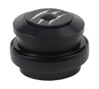 Spelonify CNC, auriculares de aleación, 44 mm a horquilla cónica, dirección de rodamientos, bicicleta componente, actualización de tubo de cabeza, negro ligero, kit de conversión de 28,6 mm (B)