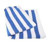 Spelonify Funda de algodón a rayas con bolsillo, funda de diván de piscina de gran tamaño de 76 x 85 pulgadas, lavable a máquina, toalla de playa para tumbona, gris (azul, 76 x 180 pulgadas)