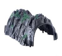 Spelonify HO escala modelo ferroviario túnel portal, tren plástico para cueva para el diseño del paisaje ferroviario, Simulado Rockery Mountain Accesorios para vías ferroviarias,