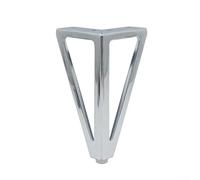 Spelonify Juego de 4 patas triangulares de repuesto para muebles, patas de mesa triangulares de 6 pulgadas, para sillas, camas, armarios, muebles de hierro resistente con almohadillas antideslizantes