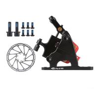 Spelonify Kit de freno de disco hidráulico, sistema de frenado de bicicleta de carretera, aleación de magnesio de aluminio, compatible con aceite mineral (delantero)