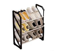 Spelonify Organizador de zapatos en forma de X, almacenamiento de zapatos estrecho multicapa para entrada, dormitorio y pasillo, fácil montaje, polipropileno y acero inoxidable (A)