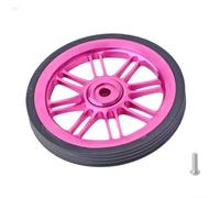 Spelonify Rueda de empuje de 85 mm, aleación de aluminio, rodillos CNC para bicicleta plegable, ruedas resistentes al desgaste, rodillo de equipaje ligero, piezas de repuesto (rojo rosa)