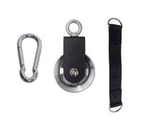 Spelonify Sistema de polea de cable de nailon silencioso con giro resistente, accesorio de extracción lateral para equipo de gimnasio en casa, equipo de fitness DIY y entrenador funcional (aluminio