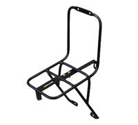 Spelonify Soporte de carga de aleación de aluminio para bicicleta, marco trapezoidal, portaequipajes, horquilla de acero y aluminio, soporte de cesta de bicicleta de rueda pequeña (bicicleta de freno