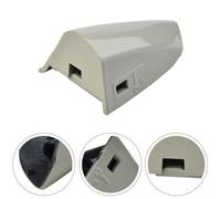 Spelonify Tapa de manija de puerta del conductor para Ford Mustang 2015-2021, agujero de llave blanco Oxford, tapa de bloqueo de puerta delantera izquierda, moldura de manija de puerta ABS, piezas de