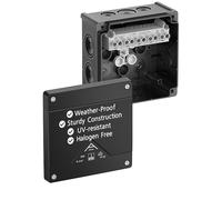 Spelsberg Abox 060-6²/sw - Caja de conexiones impermeable IP66 con puntos de fijación internos y abrazadera de tornillo elevada - 5 pines - 6 mm² - Calificación 690 V para uso industrial y exterior