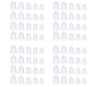 Spemendi 80 Protectores para Punta del Dedo, 5 TamañOs Tapas de Dedos para Ukelele, para Guitarra Ukelele Instrumentos de Cuerda