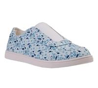 Spenco Tenis de lona Santa Maria para mujer, Floral blanco, 38.5 EU Ancho