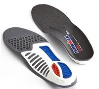 Spenco Total Support Premium Insoles Thin - Lastres de Tobillos, Color Gris, Talla UK: 9-10 UK