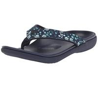 Spenco Yumi Nuevo Floral, Chanclas Mujer, Color Azul Marino Oscuro, 37 EU Ancho