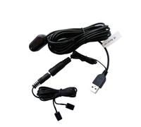 SPENFiLY Kit de repetidor extendido IR - Cable extensor de control remoto de TV repetidor infrarrojo de 10 pies con transferencia USB (control de 2 dispositivos)