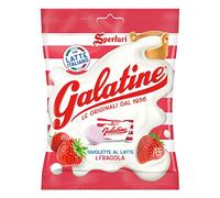 Sperlari-Bolsas de caramelos de leche con sabor a fresa Galatine, tabletas italianas de leche en polvo con sabor a fresa envueltas individualmente, bolsa de 115 gr/4,05 onzas (paquete de 1)