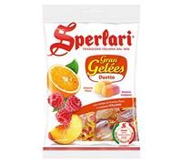 Sperlari | Sperlari Gran Gelées Duet Melocotón Naranja - Frambuesa Naranja | Sperlari Caramelos | Sperlari Dulce | 175 Gramo Total