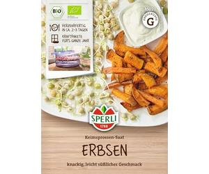 Sperli Semillas de semillas germinadas 85020 BIO de guisantes, contenido: 50 g, sabor ligeramente dulce.