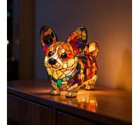 SPERMUOY Lámpara de perro luminoso, lámpara de bulldog/lámpara de perro salchicha/lámpara de corgi,lámpara de noche para perros lámpara de mesa para amantes de los perros