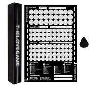 SPERMUOY Póster de Juego de Amor, 100 Noches de Cita Creativo Rasca para Pareja y Novio