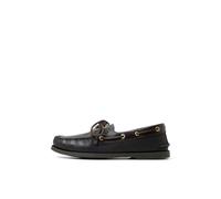 Sperry Auténtico zapato náutico original de 2 ojales para hombre, Negro (Black/Amaretto), 47 EU