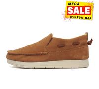 Sperry Moc-Sider de Ante Mujer Casual Moda Forro de Piel Mocasín Marrón