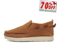 Sperry Moc-Sider de Ante Mujer Casual Moda Forro de Piel Mocasín Marrón