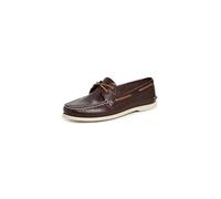 Sperry Auténtico zapato náutico original de 2 ojales para hombre, color marrón oscuro, 10 ancho, Marrón oscuro, 43 EU