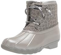 Sperry Saltwater Rain Boot, Grey Animal, 9 US Unisex Little Kid