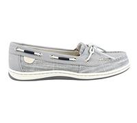 Sperry Top-Sider Barrelfish Animal Print Boat Shoe Women 6.5 Grey