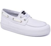 Sperry Zapatillas de plataforma Bahama para niña (Little Big Kid), blanco 1, 32 EU