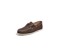 Sperry Zapatos náuticos originales de 2 ojales dorados para hombre, Marrón, 8 Wide