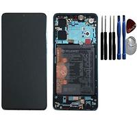 SPES Huawei P30 - Pantalla táctil OLED, con marco y batería, color azul