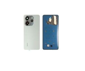SPES Tapa de batería original para Xiaomi Redmi Note 14 4G, color azul, versión global con tiras adhesivas premontadas de fábrica y cristal de cámara.
